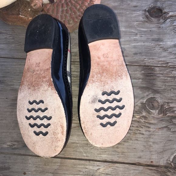 BLUEBERRY Girls Plaid Spectators: Euro29 US12-12.5:All Leather Spain Gently Used - Picture 9 of 9